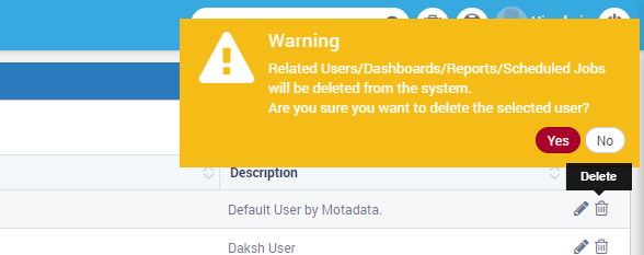 Delete users