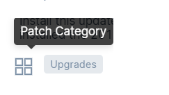 Status of the patch