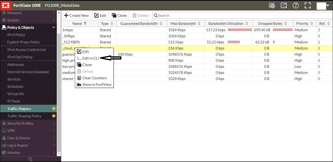 Traffic memory is low on fortigate - Firewalls