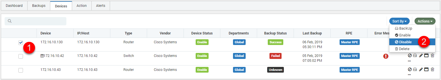 Disable NCM Device