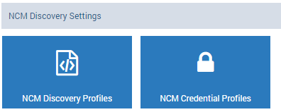 NCM Discovery Settings