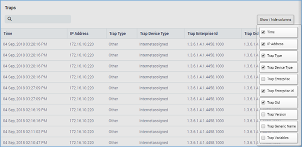 filters list