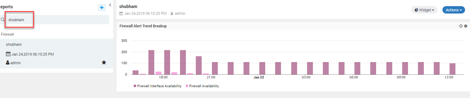 Search report results