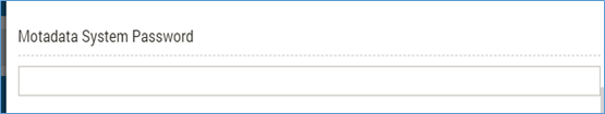 Motadata system password