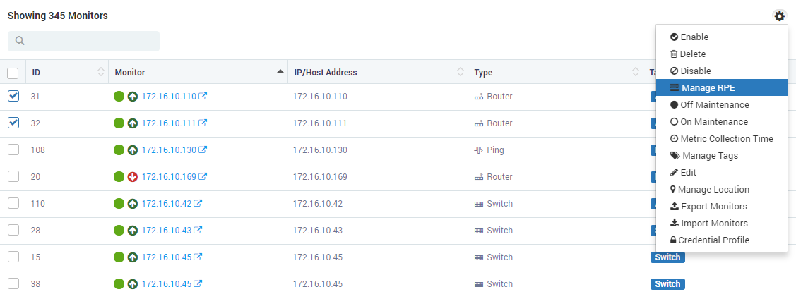 Update RPE Details