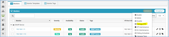 transfer devices to RPE