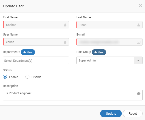 Edit LDAP User