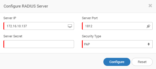 Configure RADIUS