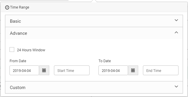 Advanced Time Range