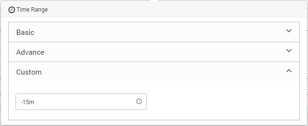 Custom Time Range