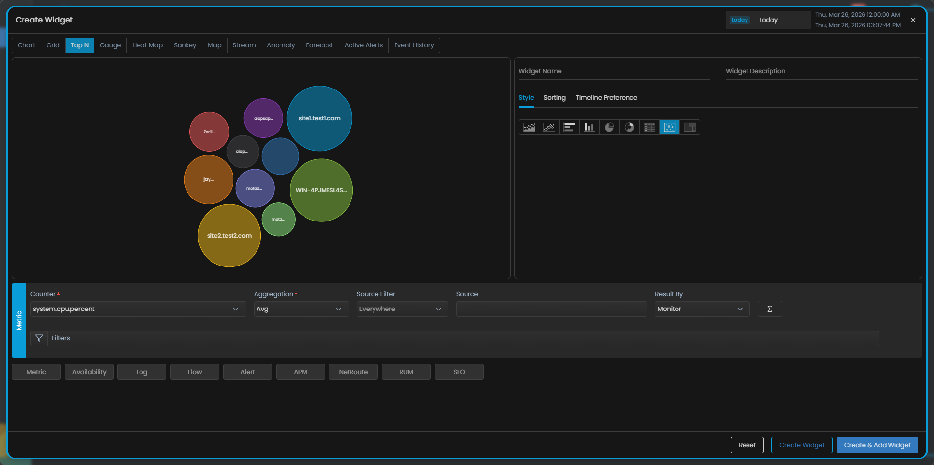 Visualization | Motadata ObserveOps