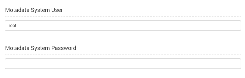 Motadata system password