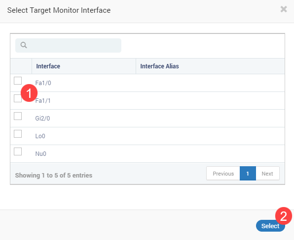 Target (Destination) Monitor Interface