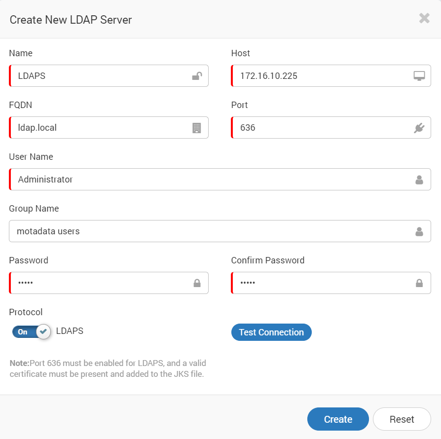 ldap server configuration