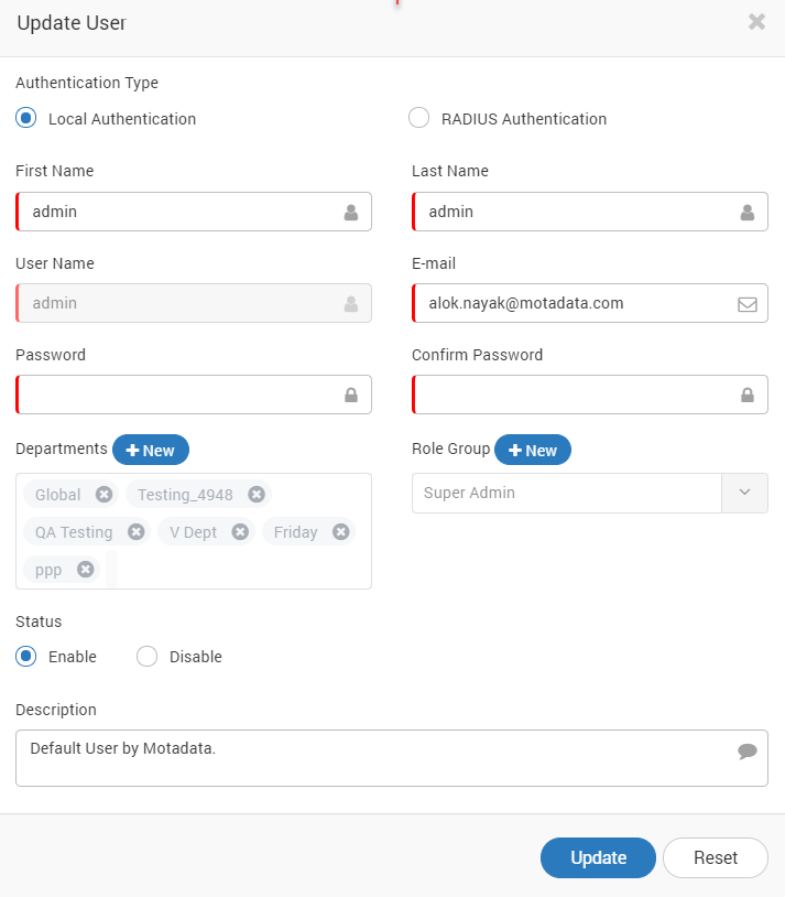 Edit LDAP User