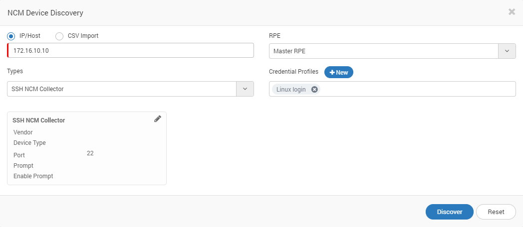 Create Device Discovery Profile