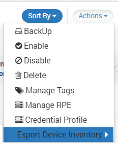 NCM Devices Actions