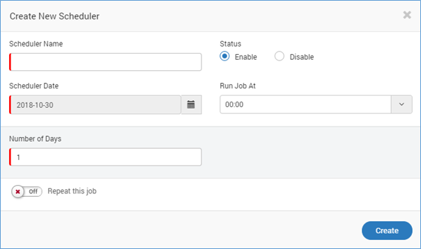 scheduler for data retention