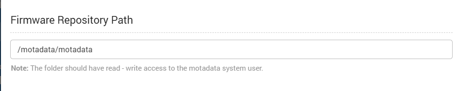 Firmware Repository Path