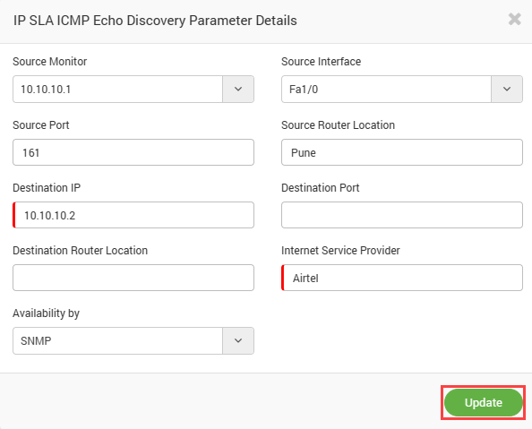 Edit Parameter Details