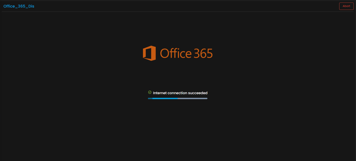 Discovery run in progress for Office 365 resources