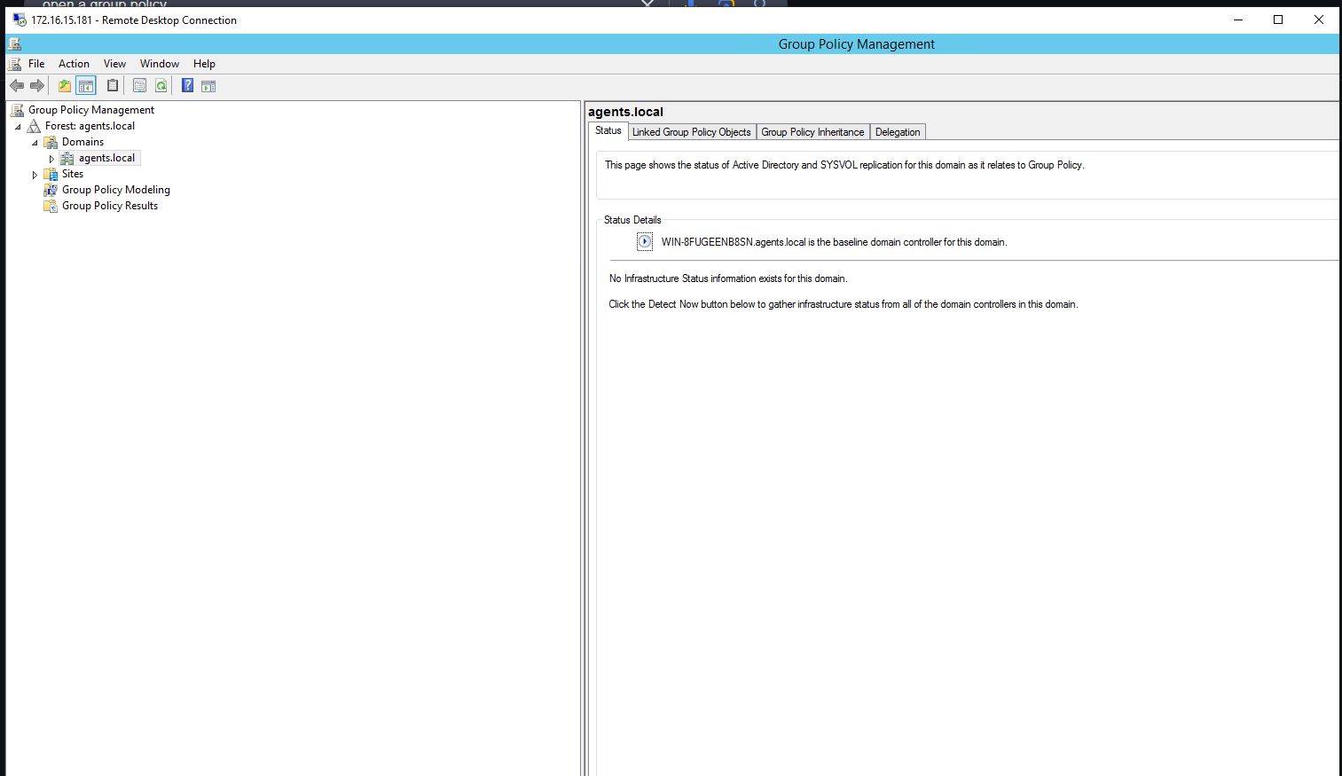 Group Policy Management Console window