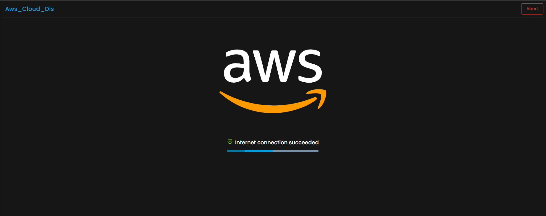 Discovery run in progress for AWS resources