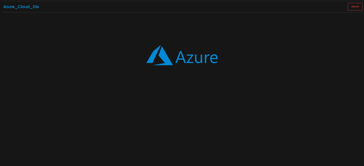 Discovery run in progress for Azure resources