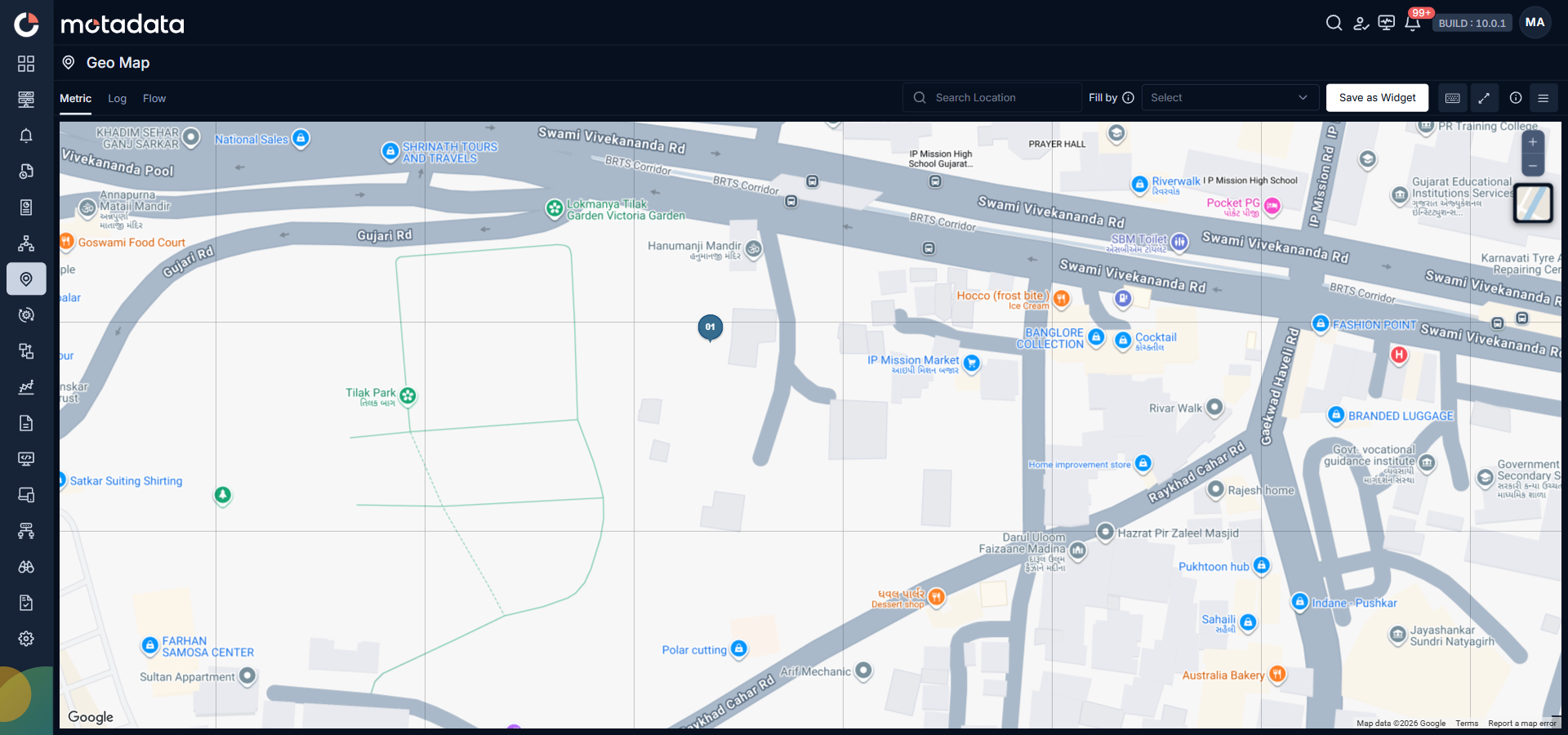 Geo Map main view