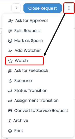 Assigning yourself as a Watcher