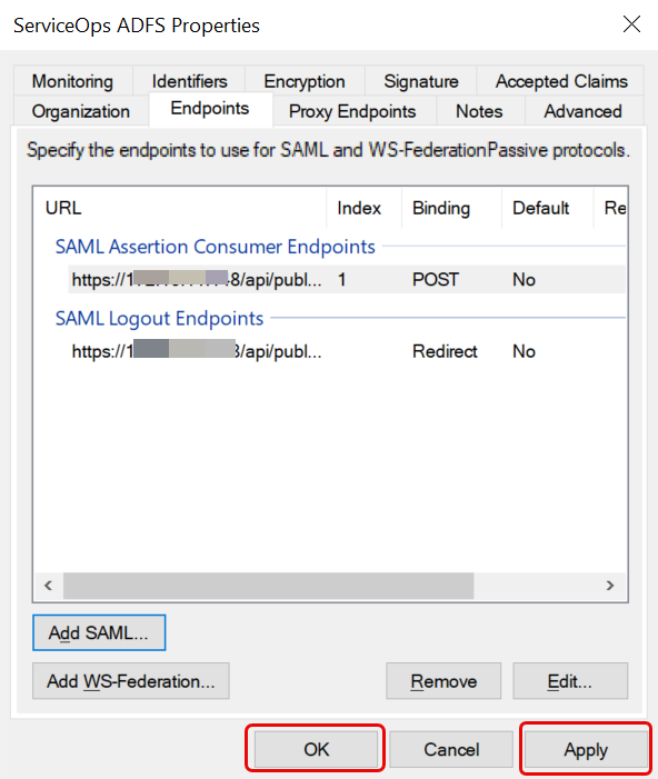 SAML Logout Endpoint