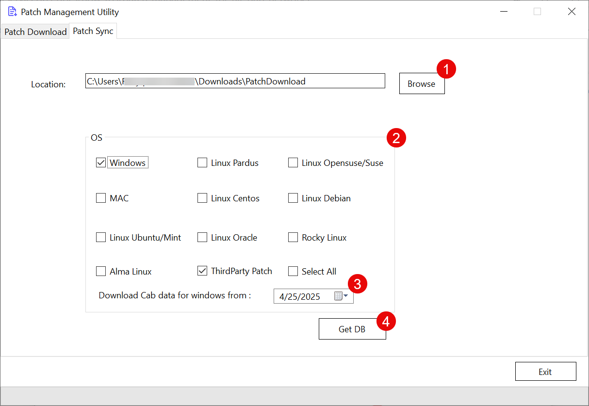 Patch Sync Tab