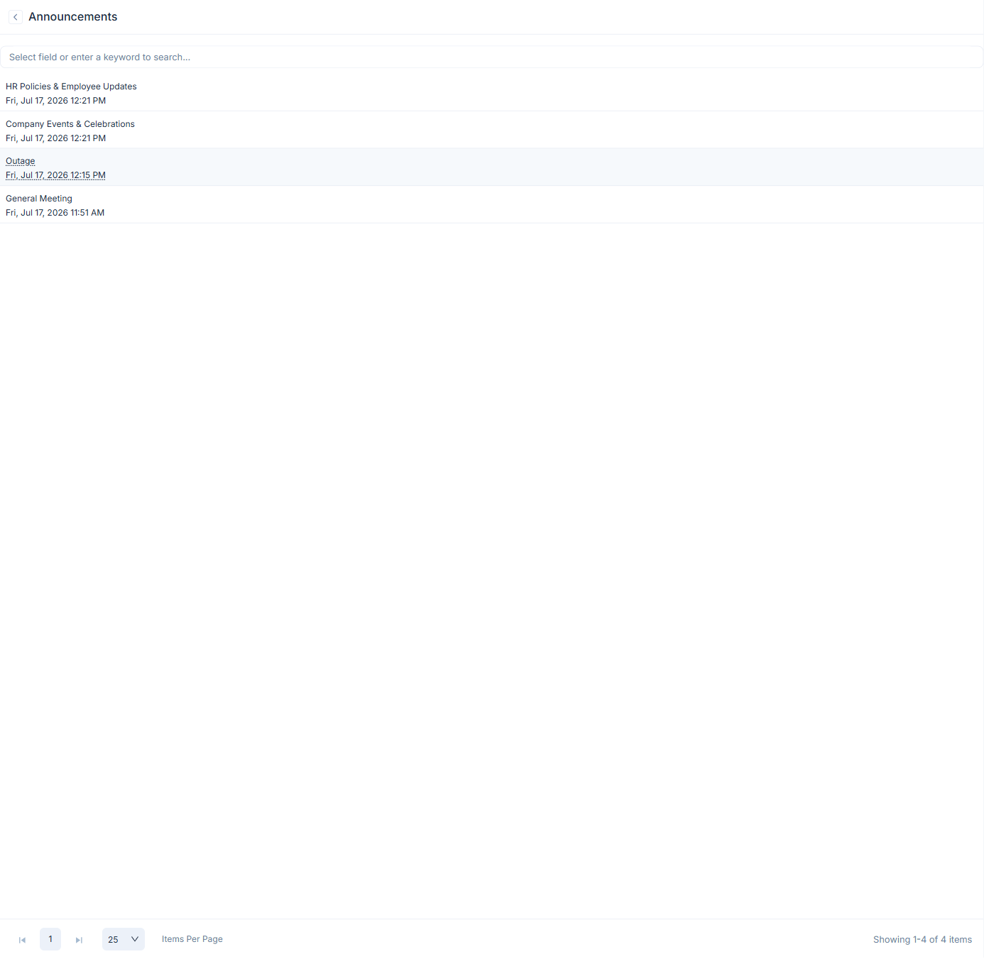 Add Announcement