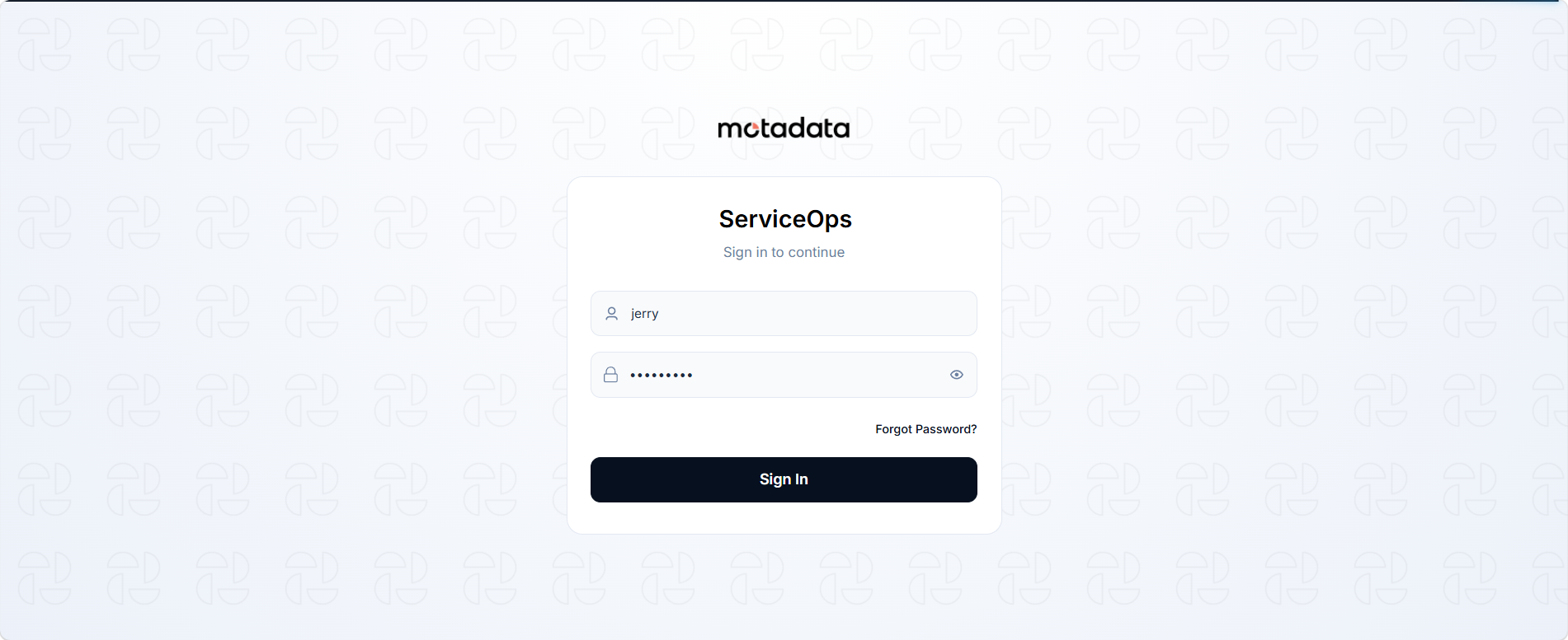 Sign In Page
