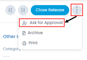 Ask for Approval Option