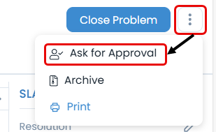 Ask for Approval option