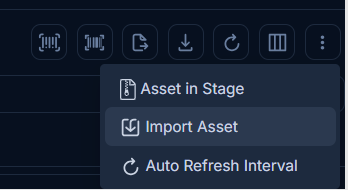 Import Asset Option