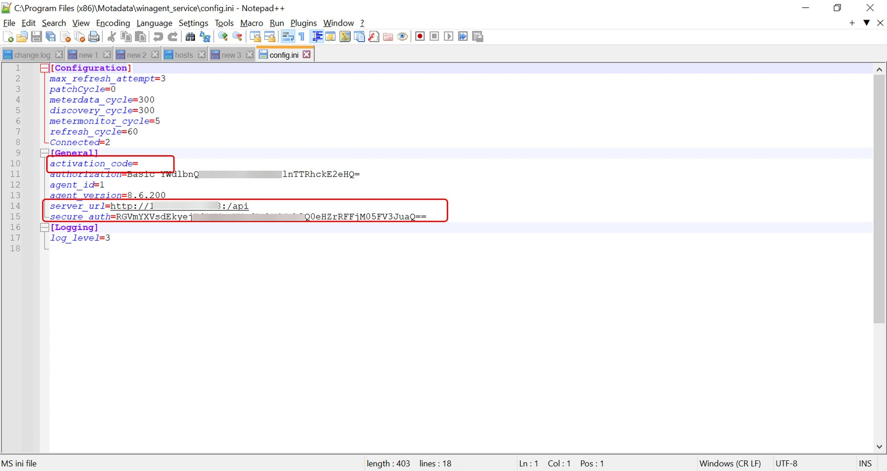 Config File