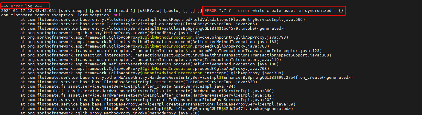 API Log