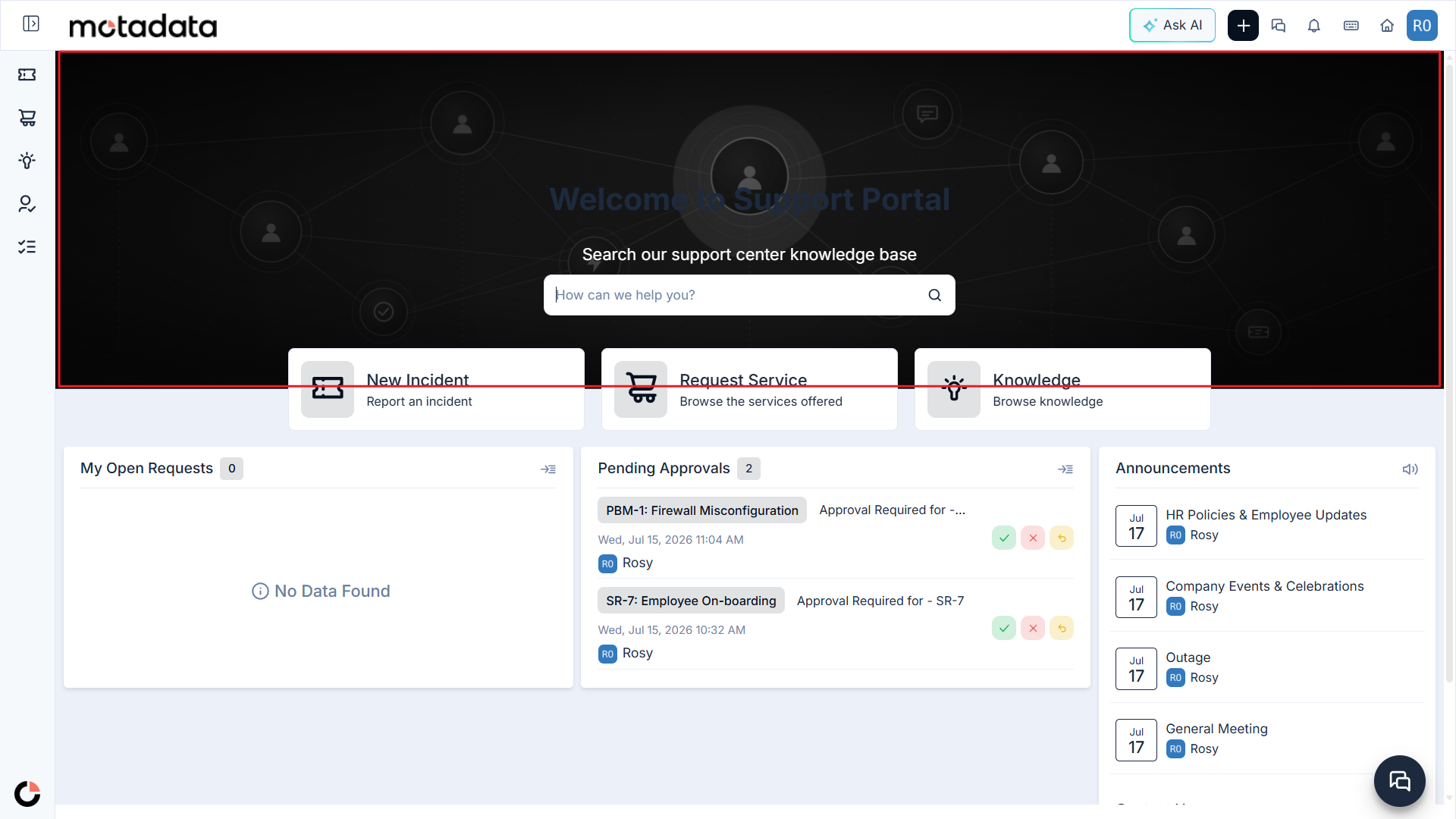 Support Portal Banner Image