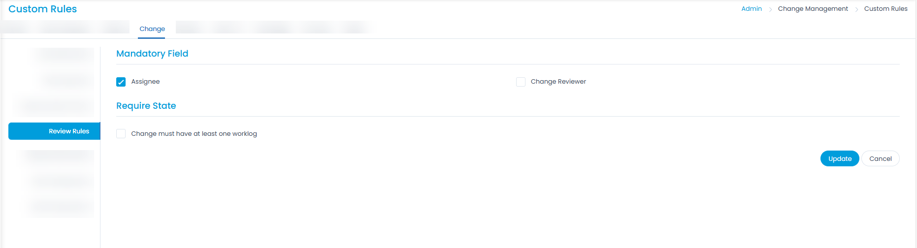 Rules to Review a Change