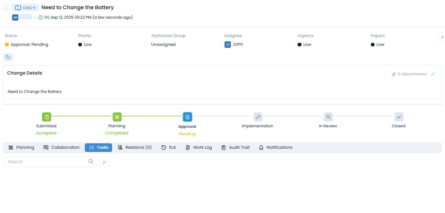 Example of Custom Rules in Change Management