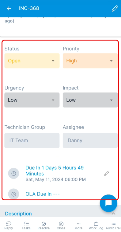 Properties showing Request Classifiers