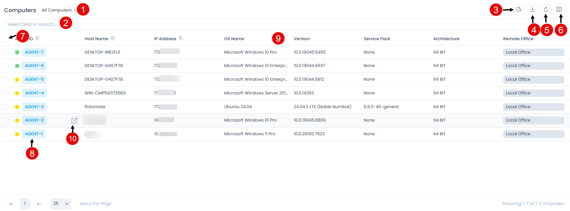 Computer List View
