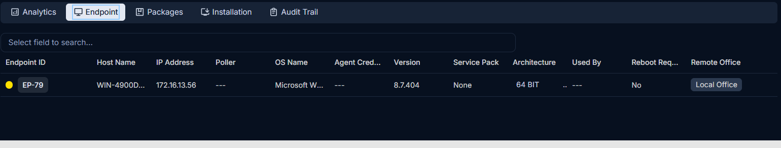 Endpoints Tab