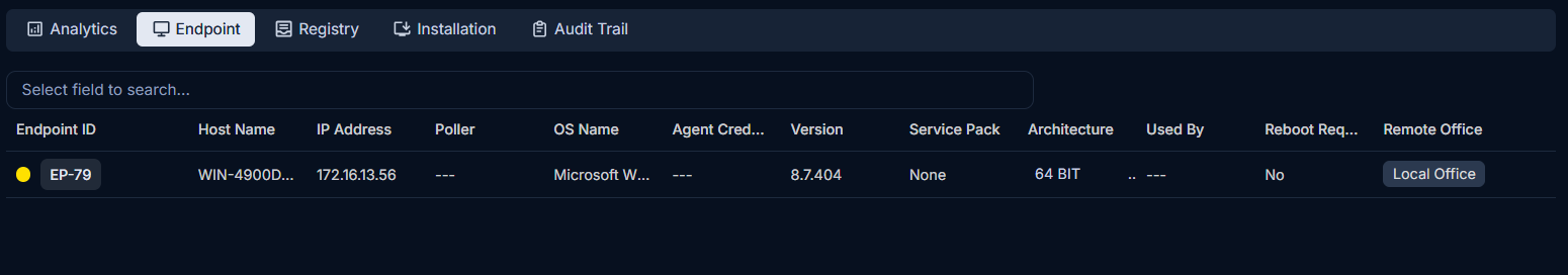 Endpoints Tab