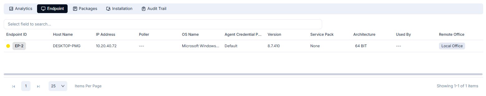 Endpoints Tab