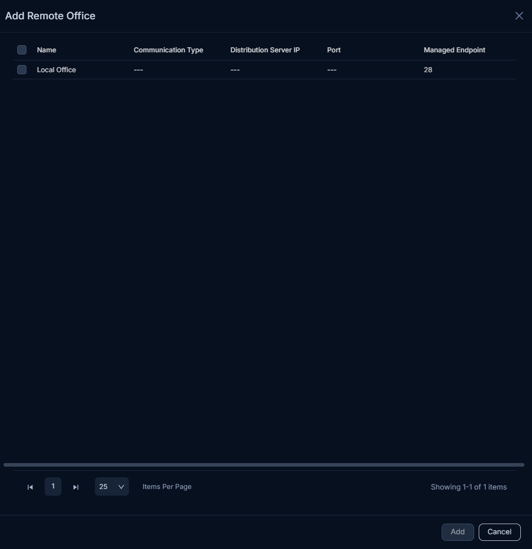 Add Remote Office Link