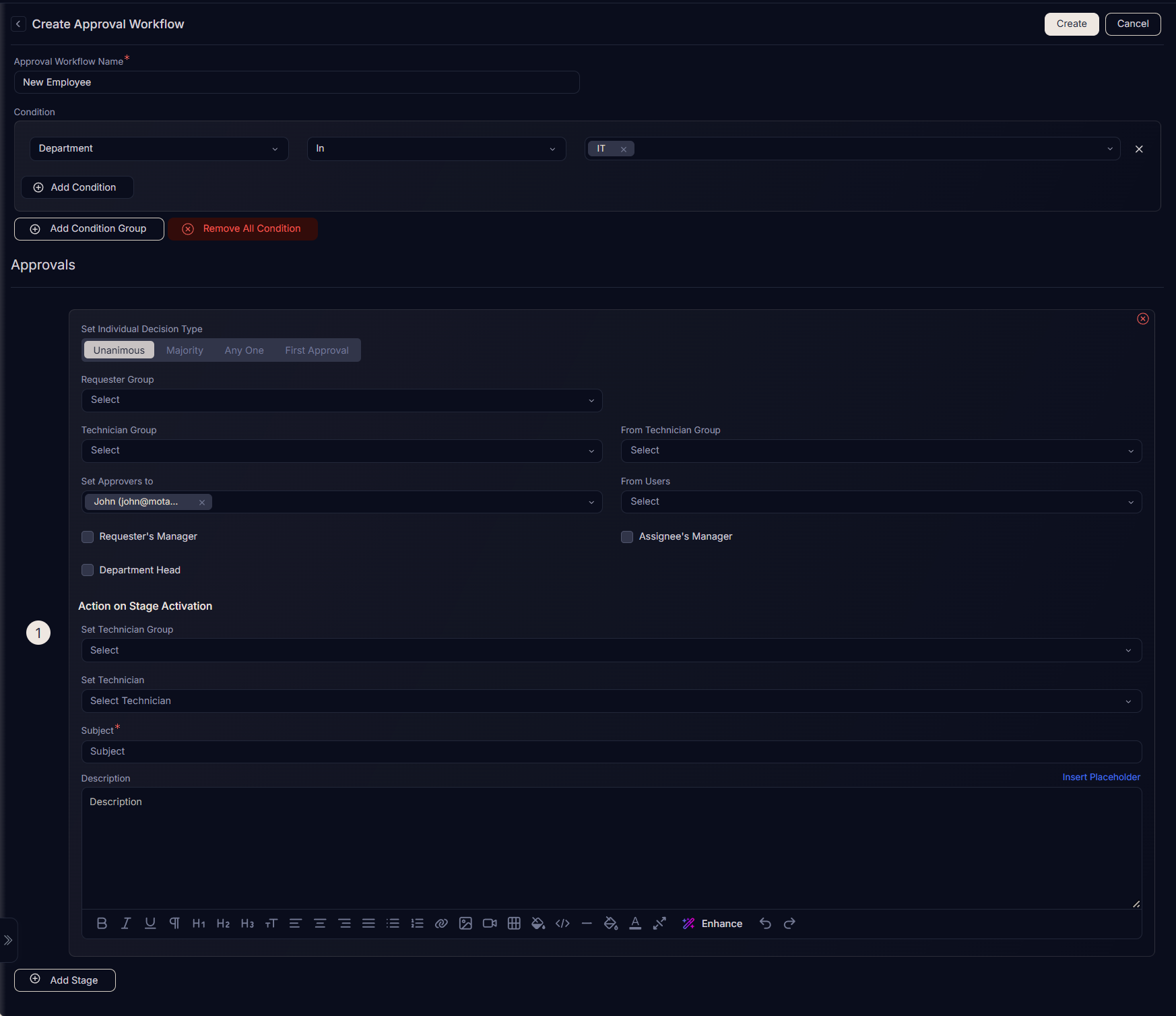 Approval Workflow