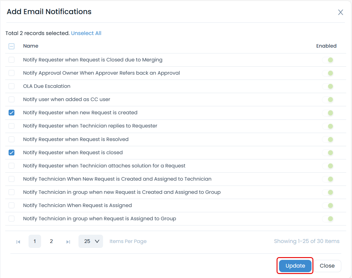 Adding Email Notifications